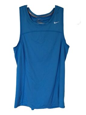 Nike Tank Women’s Size X-Small Sleeveless Top Blue Dri-Fit NikeMiler Running XS